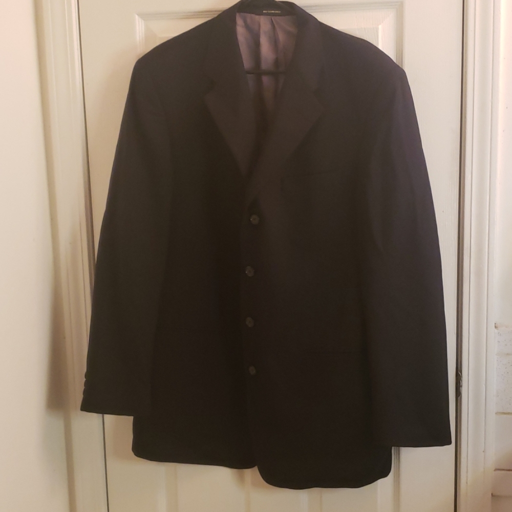 Givenchy Black Blazer 41R Wolsted Wool - Picture 2 of 7